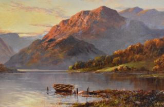 Frances E. Jamieson (1895-1950), an oil on canvas, 'Loch Earn, Perthshire', a Highland landscape