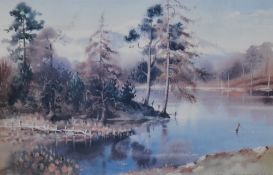 *Lake District Interest - After Judy Boyes (20th Century, British), coloured prints, Three Lake