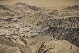 *Lake District Interest - Alfred Wainwright (1907-1991), pen and ink, 'Newlands, From Robinson',