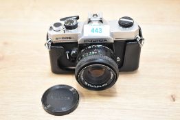 A Fujica ST605N camera with Fujinon 1:2,2 55mm lens