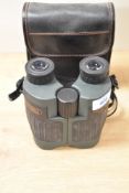 A pair of Inpro Optics BAK4 8 x 30w binoculars in soft case
