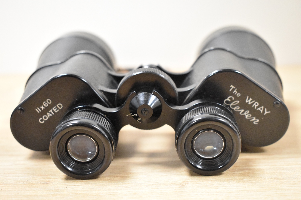 A pair of Wray Eleven 11 x 60 binoculars in leather case - Image 2 of 2