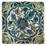 A DAMASCUS TILE, OTTOMAN SYRIA, LATE 16TH CENTURY