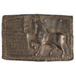 A SILVER VOTIVE PLAQUE DEPICTING UCHCHAIHSHRAVAS, NORTHERN INDIA, 18TH/19TH CENTURY