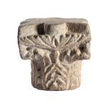 AN UMAYYAD LIMESTONE CAPITAL, SYRIA OR JORDAN, CIRCA 8TH CENTURY