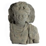 A GANDHARA GREY SCHIST BUST OF MAITREYA, NORTH-WESTERN PAKISTAN, 3RD/4TH CENTURY