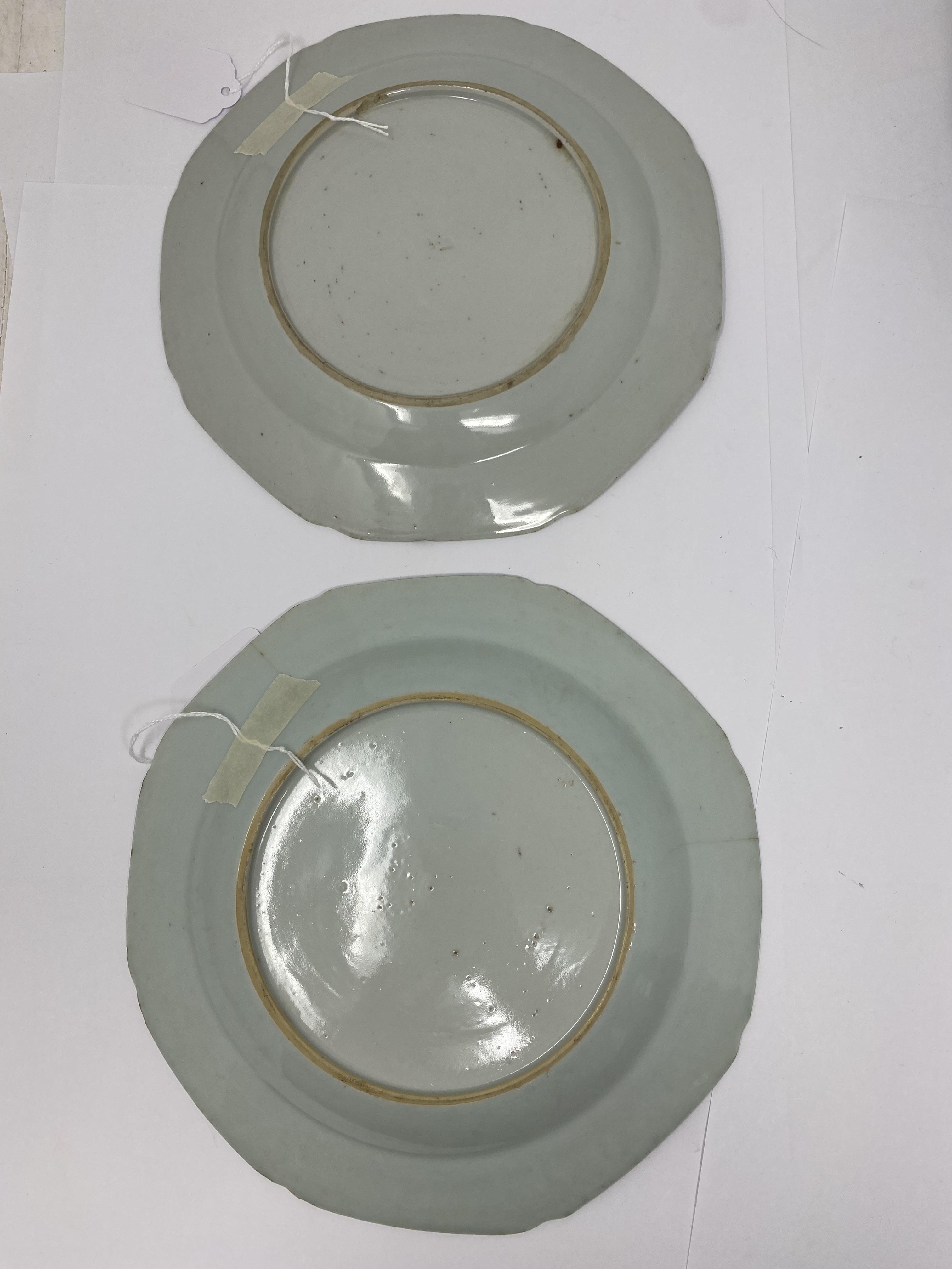 TEN CHINESE EXPORT BLUE AND WHITE DINNER PLATES, 18TH CENTURY - Image 11 of 11