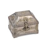 AN OTTOMAN PARCEL-GILT SILVER CASKET, ANATOLIA OR BALKANS, CIRCA 1600