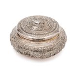 A SILVER BOWL AND COVER, BURMA, EARLY 20TH CENTURY