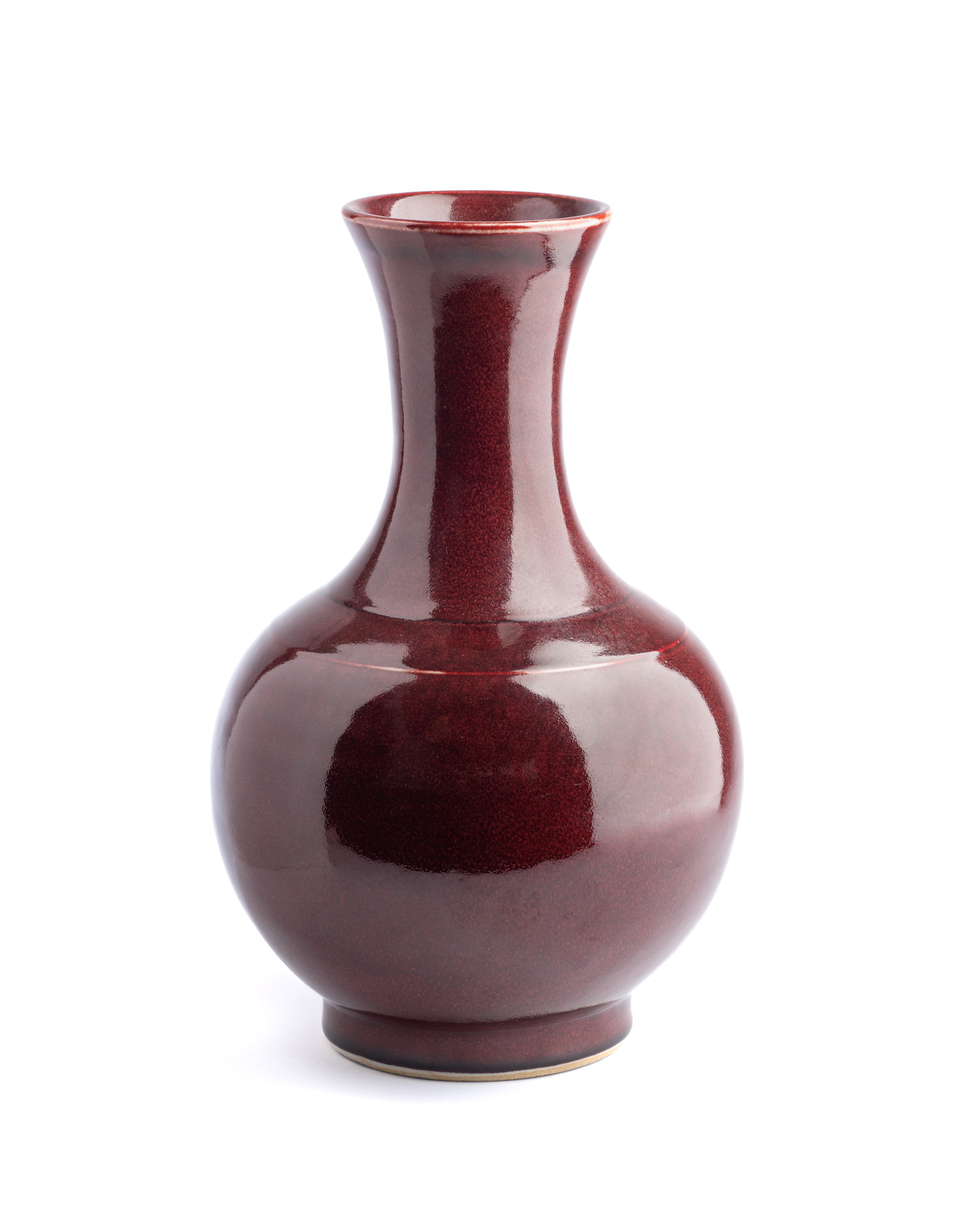 A CHINESE FLAMBE BOTTLE VASE, 20TH CENTURY