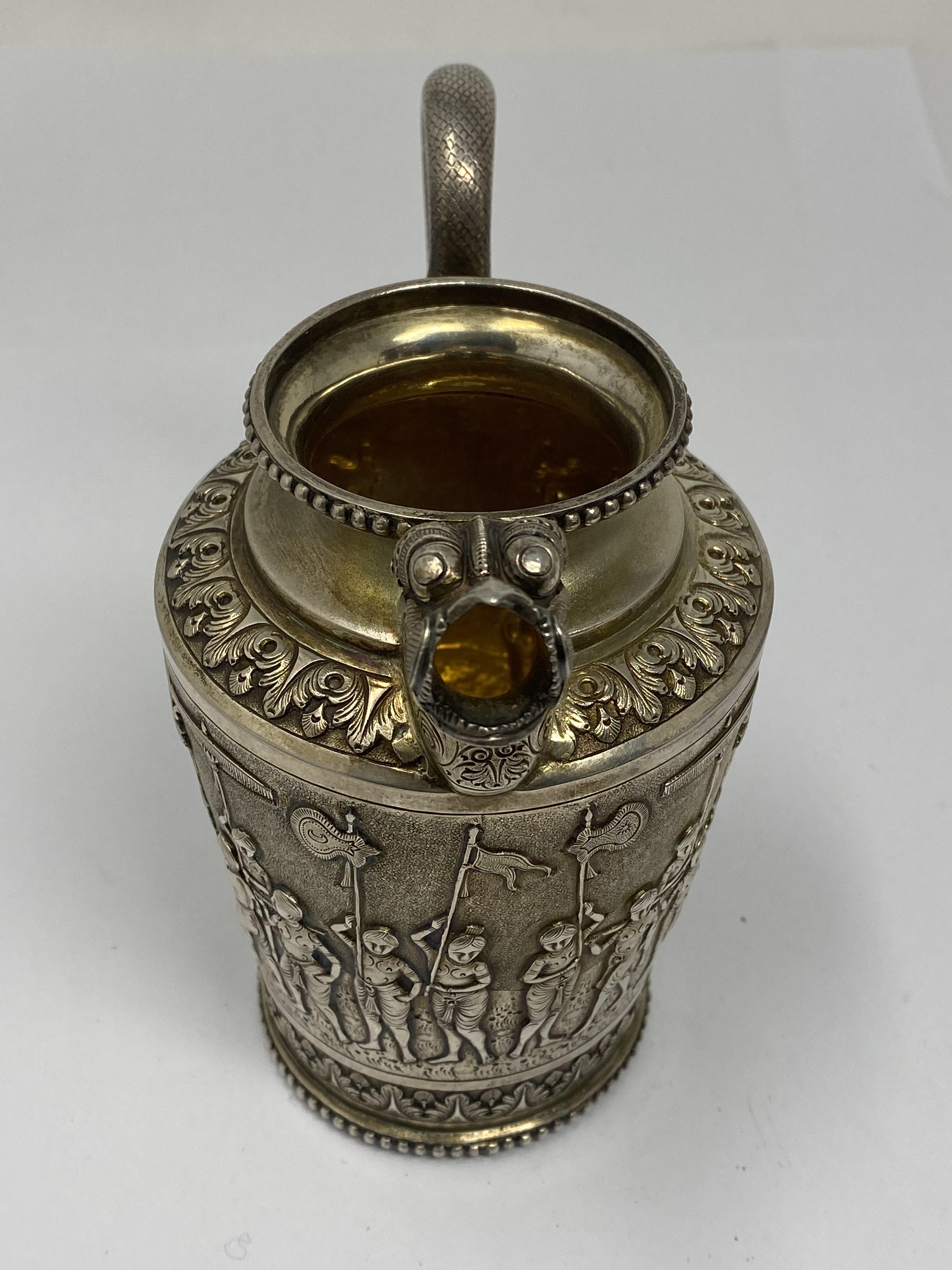 ˜A PARCEL-GILT-SILVER TEA SET, ATTRIBUTED TO P. ORR AND SONS, MADRAS (CHENNAI), INDIA, CIRCA 1905-10 - Image 4 of 18
