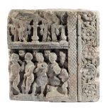 A GANDHARA GREY SCHIST RELIEF FRAGMENT, NORTH-WESTERN PAKISTAN, 3RD/4TH CENTURY