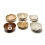 SIX MONOCHROME GLAZED BOWLS, VIETNAM,, 12TH-14TH CENTURY