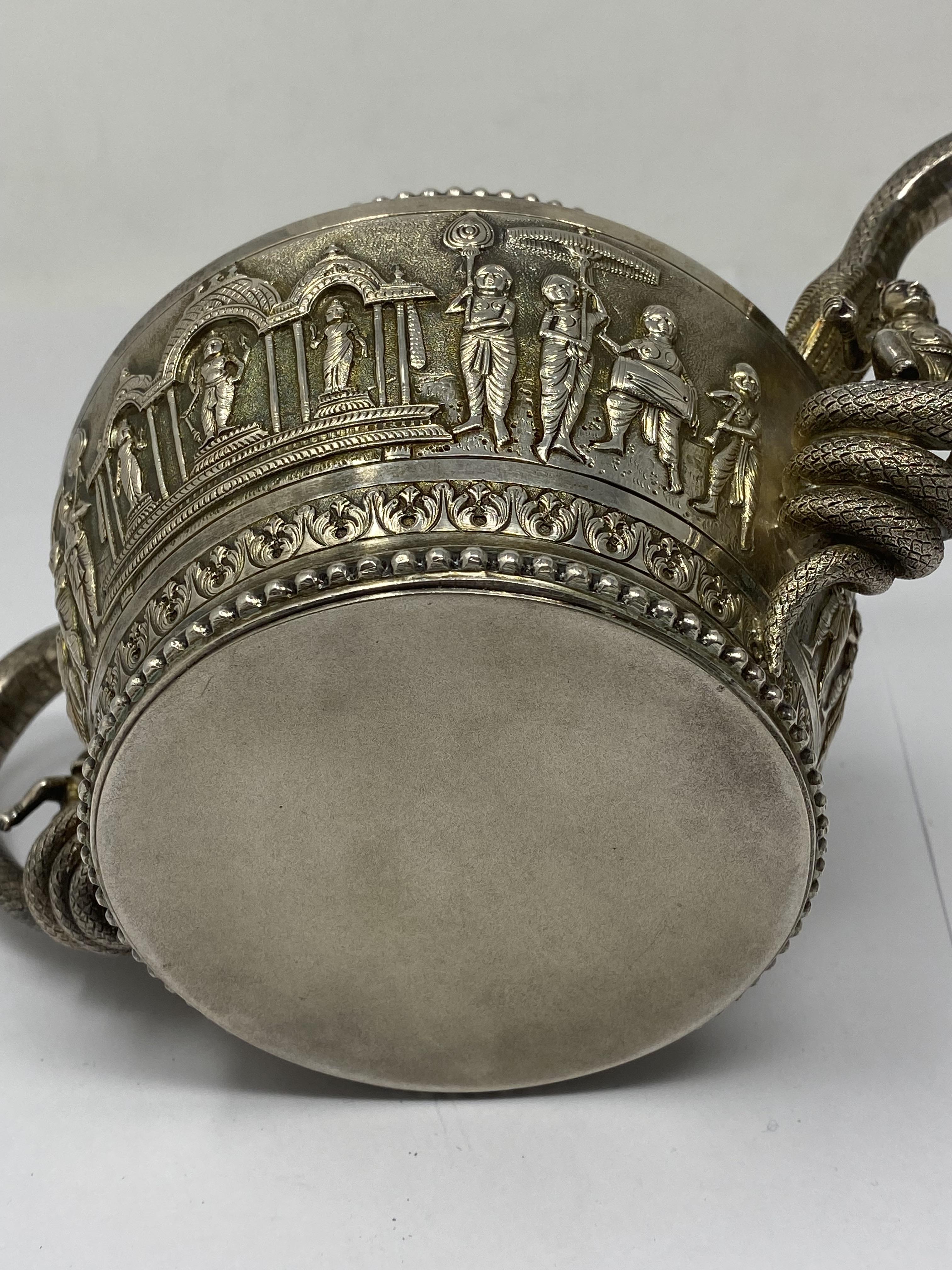 ˜A PARCEL-GILT-SILVER TEA SET, ATTRIBUTED TO P. ORR AND SONS, MADRAS (CHENNAI), INDIA, CIRCA 1905-10 - Image 7 of 18