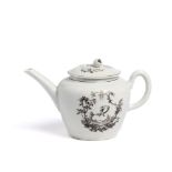 ‡ A WORCESTER TEAPOT AND COVER, CIRCA 1756-60