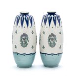 A PAIR OF MINTONS LTD. 'SECESSIONIST' VASES, EARLY 20TH CENTURY