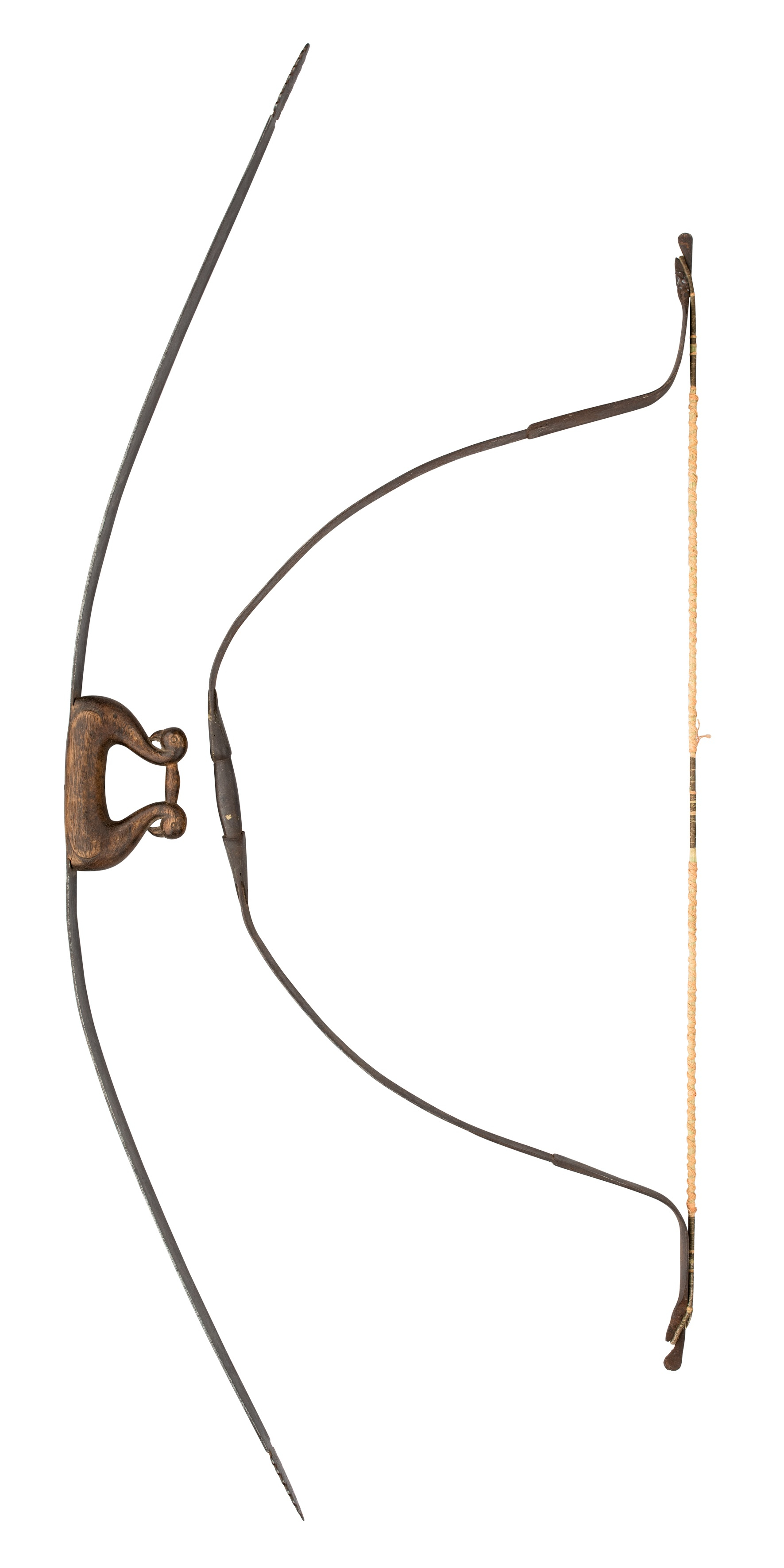 TWO INDIAN STEEL BOWS, LATE 18TH/19TH CENTURY