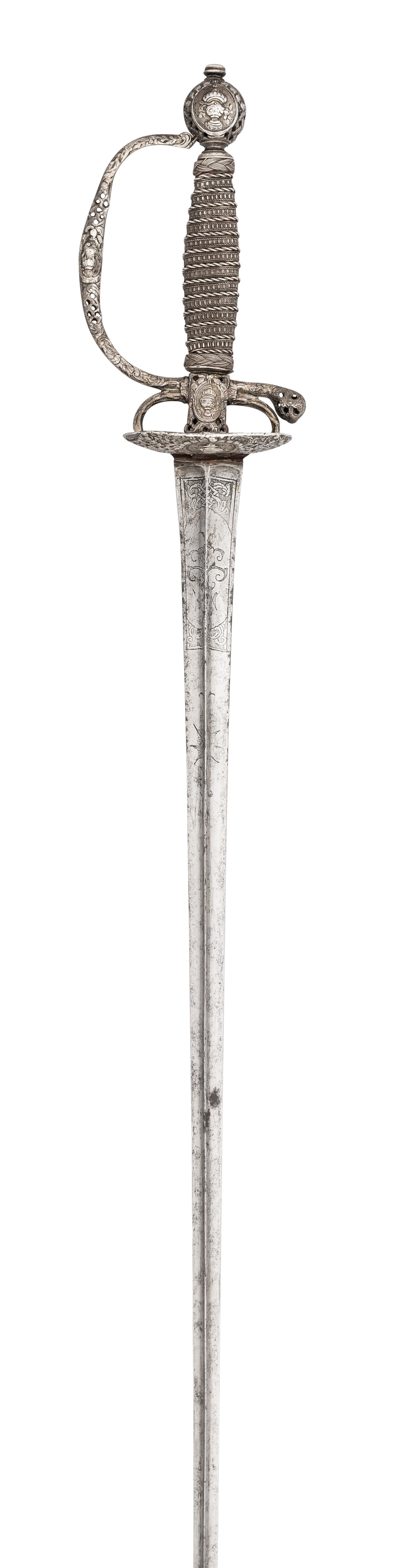 ‡ A FRENCH SILVER-HILTED SMALL-SWORD, PARIS 1768-74