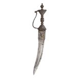 A RARE SOUTH INDIAN DAGGER (KHANJAR), 15TH/16TH CENTURY, POSSIBLY SRIRANGAM, TAMIL NADU