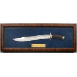 A LARGE DISPLAY BOWIE KNIFE IN THE EASTERN STYLE, JOSEPH RODGERS & SONS, 6 NORFOLK STREET,
