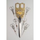 A DECORATED PAIR OF SCISSORS FOR EXHIBITION, LOCKWOOD BROTHERS, SECOND HALF OF THE 19TH CENTURY AND