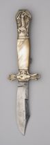 A FOLDING BOWIE KNIFE FOR THE AMERICAN MARKET, JOSEPH HOLMES, CIRCA 1870