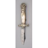 A FOLDING BOWIE KNIFE FOR THE AMERICAN MARKET, JOSEPH HOLMES, CIRCA 1870