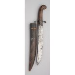 A RARE BOWIE KNIFE PRESENTED TO JOHN CAMPBELL, SURGEON, JALAPA 1847, GEORGE WOSTENHOLM & SON, I.XL,