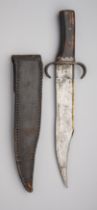 A BOWIE KNIFE IN MID-19TH CENTURY STYLE, 20TH CENTURY