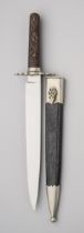 A BOWIE KNIFE, UNSIGNED, LAST QUARTER OF THE 19TH CENTURY