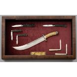 ˜ A DISPLAY OF KNIVES, JOSEPH RODGERS & SONS, NO. 6 NORFOLK STREET, SHEFFIELD, SECOND HALF OF THE
