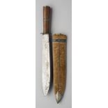 AN INDIAN BOWIE KNIFE, LATE 19TH/20TH CENTURY