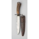 AN INDIAN BOWIE KNIFE, 20TH CENTURY