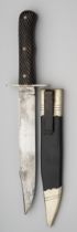 AN IRISH BOWIE KNIFE, O’NEILL & THOMPSON, 7 HENRY STREET, DUBLIN, MID-19TH CENTURY