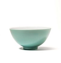 A CHINESE TURQUOISE-GLAZED BOWL, QING DYNASTY (1644-1911)