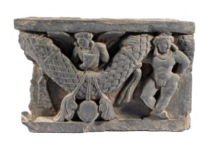 A GANDHARA GREY SCHIST RELIEF PANEL, NORTH-WESTERN PAKISTAN, 3RD/4TH CENTURY