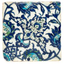 A DAMASCUS TILE, OTTOMAN SYRIA, LATE 16TH CENTURY