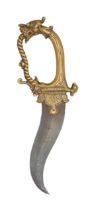 AN INDIAN DAGGER (KHANJAR), 18TH CENTURY, PROBABLY TAMIL NADU