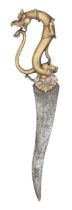 A SOUTH INDIAN DAGGER (KHANJAR), 16TH/17TH CENTURY, PROBABALY BANGALORE OR MYSORE, KARNATAKA