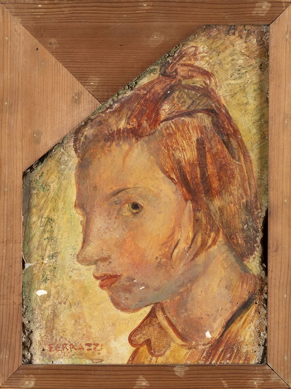 FERRUCCIO FERRAZZI (Rome, 1891 - 1978): Girl’s head (his daughter), 40's ca.