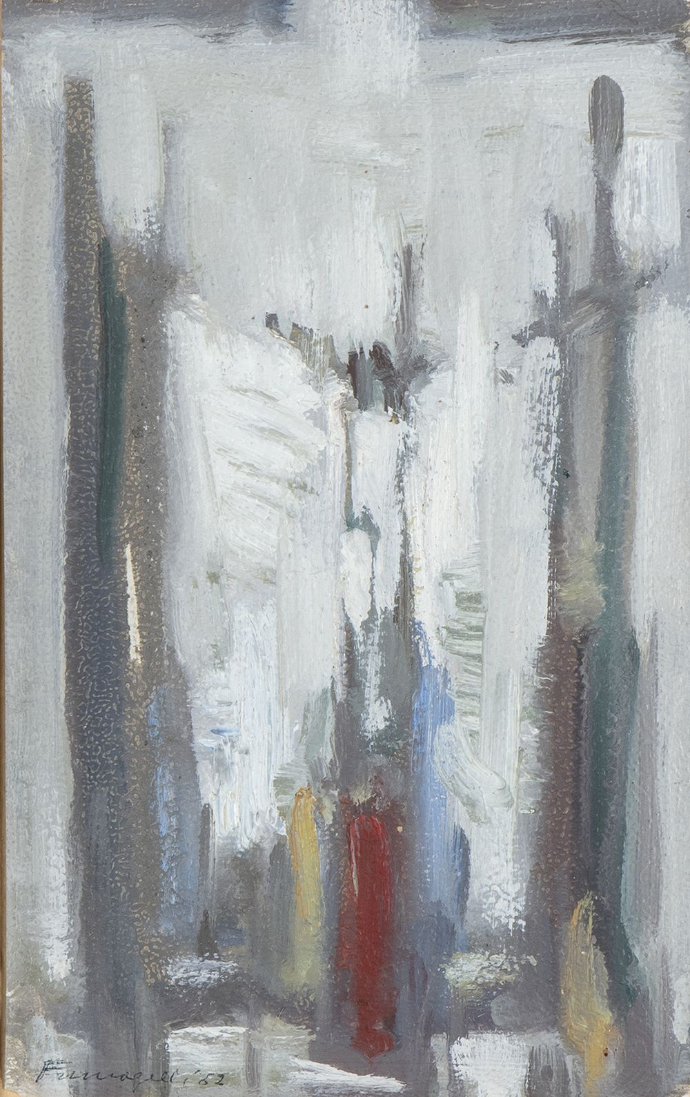 AMBROGIO FUMAGALLI (Cambiago, 1915 - Bolsena, 1998): Abstract Crucifixion, 1962