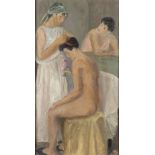 ERCOLE DREI (Faenza, 1886 - Rome, 1973): The toilette, 40's ca.