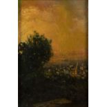 VALERIO LACCETTI (Vasto, 1836 - Rome, 1909): Sunset