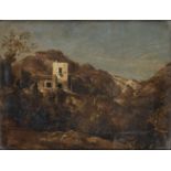 ANTON SMINCK VAN PITLOO (Arnhem, 1790 – Naples, 1837) : Mountain landscape
