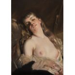 CHARLES JOSUAH CHAPLIN (Les Andelys, 1825 - Paris, 1891): Reclined nude