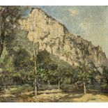 ATTILIO PRATELLA (Lugo, 1856 - Naples, 1949): Mountain landscape