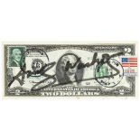 ANDY WARHOL (Pittsburgh, 1928 - New York, 1987): Two dollars (Thomas Jefferson), 1976