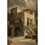 ANTONIO ASTURI (Vico Equense, 1904 - 1986): Home in Capri, 1931