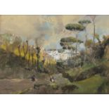 GIUSEPPE CASCIARO (Ortelle, 1863 - Naples, 1941): Landscape