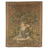 ERULO ERULI (Roma, 1854 - 1916): Tapestry with odalisque